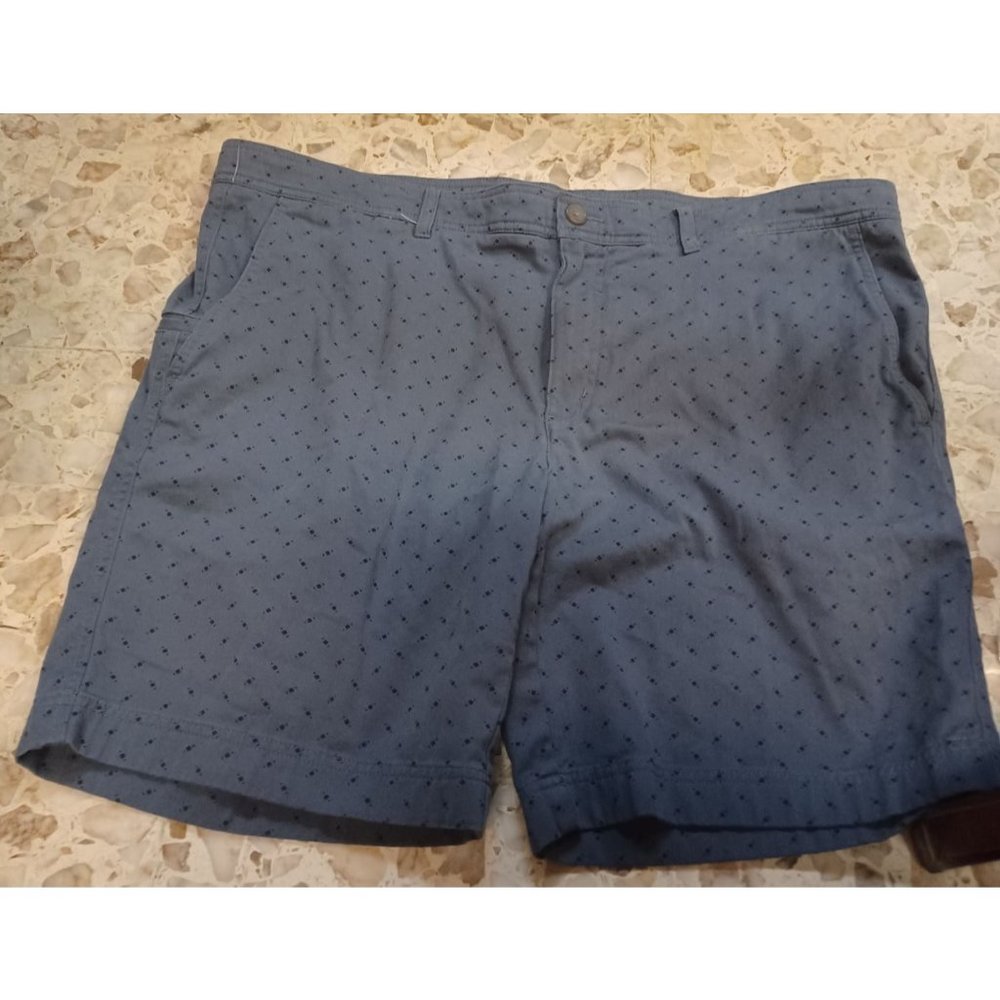 Roundtree & Yorke Men's Shorts SZ 42 Blue Gray with Little Diamonds